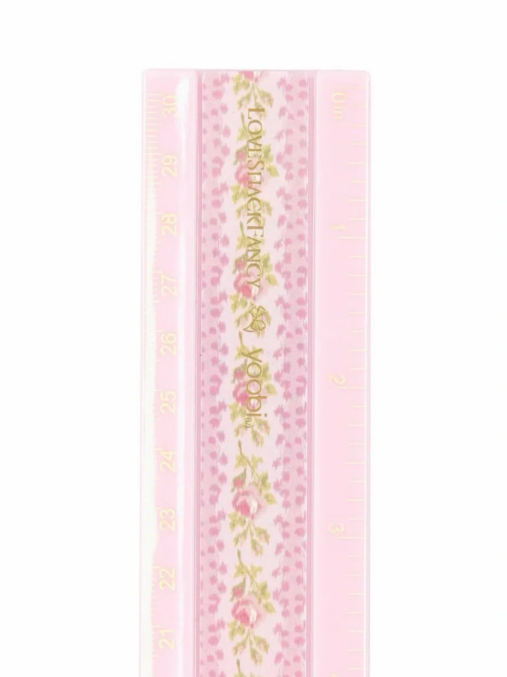 LoveShackFancy x Target - Yoobi Blooming Heirloom 12” Ruler Strawberry Macaroon